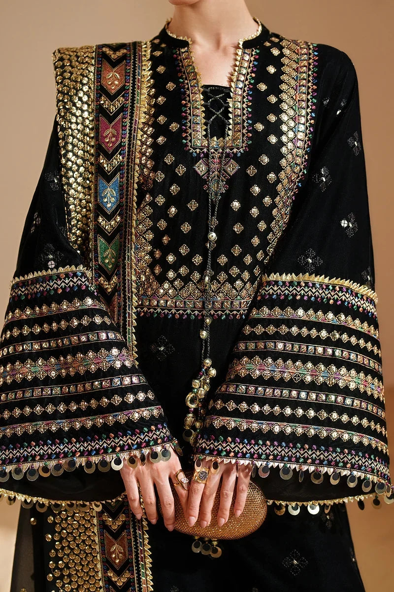 Luxury Velvet Unstitched - Chiffon Dupatta