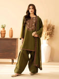 BT 2960 - 3 Piece Unstitched Embroidered Dhanak Fabric With Dhanak Shawl