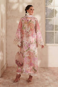 3 Piece Unstitched Embroidered Lawn Suit ( Printed Lawn Dupatta )