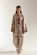 ET-2820-2 Piece Unstitched Heavy Embroidered Lawn Suit