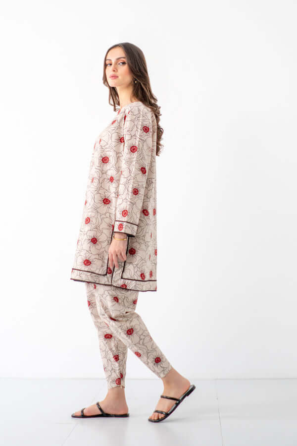 2 Pc Airjet Lawn Digital Printed Suit