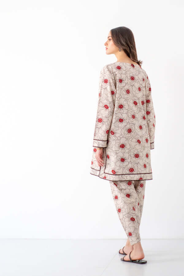 2 Pc Airjet Lawn Digital Printed Suit