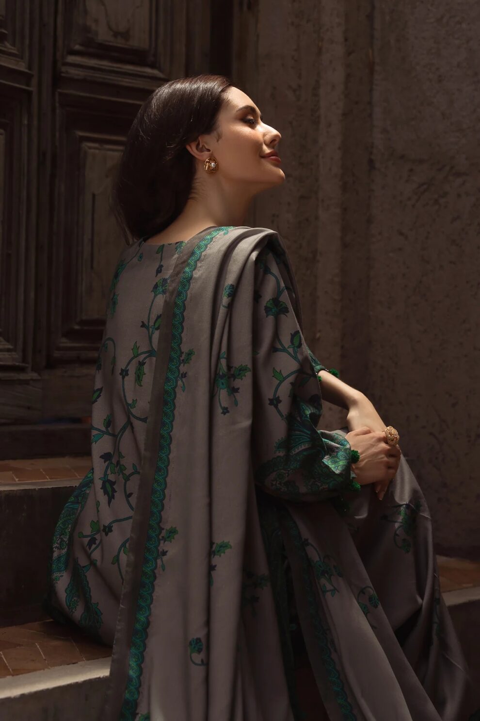 3 Piece - Unstitched Digital Printed Khaddar Fabric