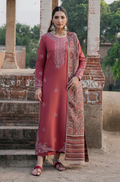 Dhanak Fabric - 3 Piece Unstitched Fully Embroidered Dress IZ-3070
