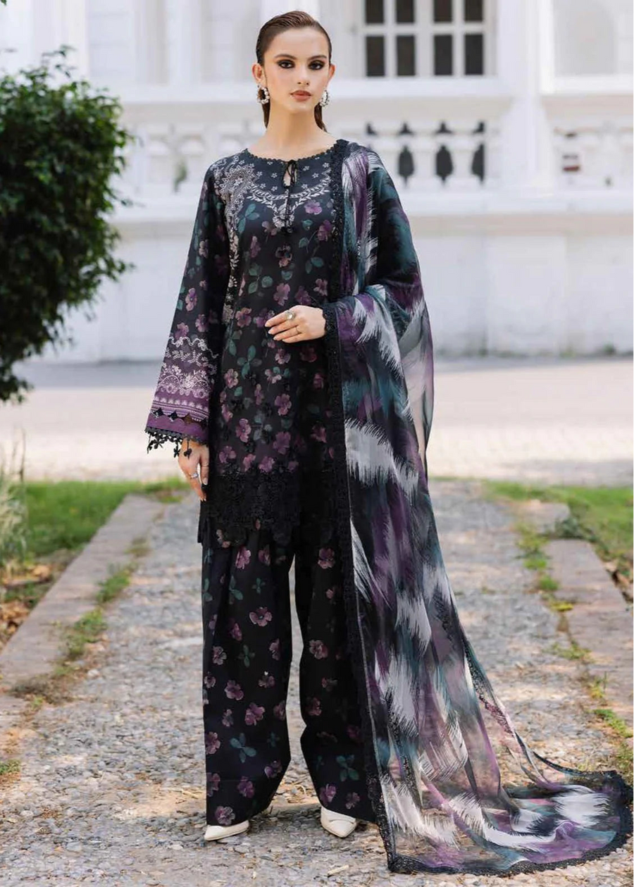 BQ-32-3 Piece - Unstitched Digital Printed Khaddar Fabric