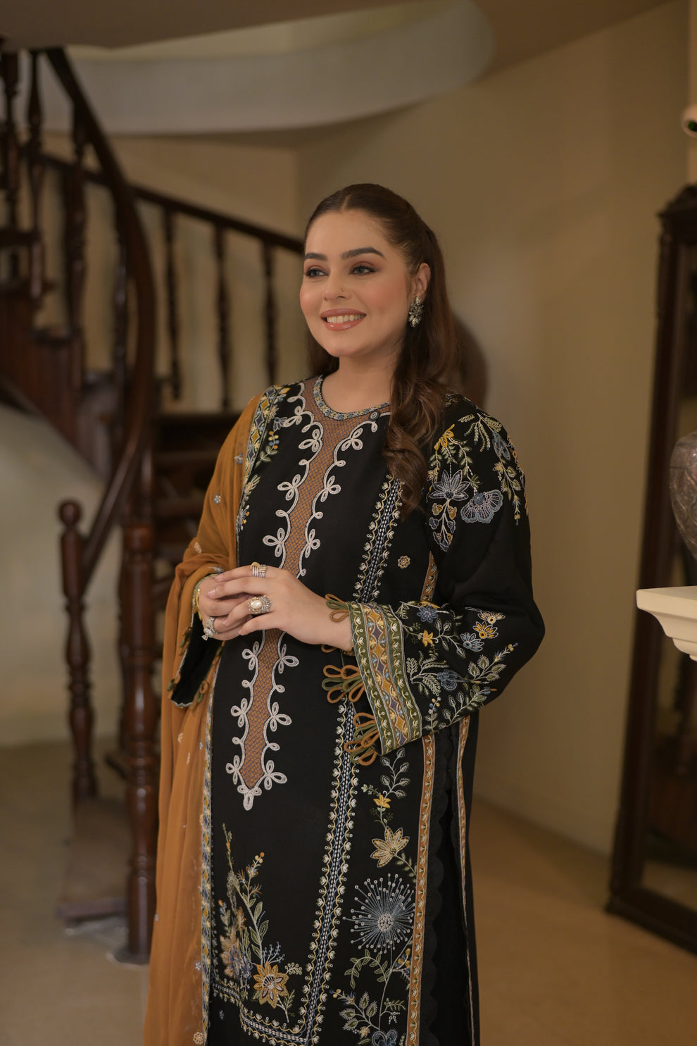 Aneela's Luxury Unstitched Dhanak Suit AS-