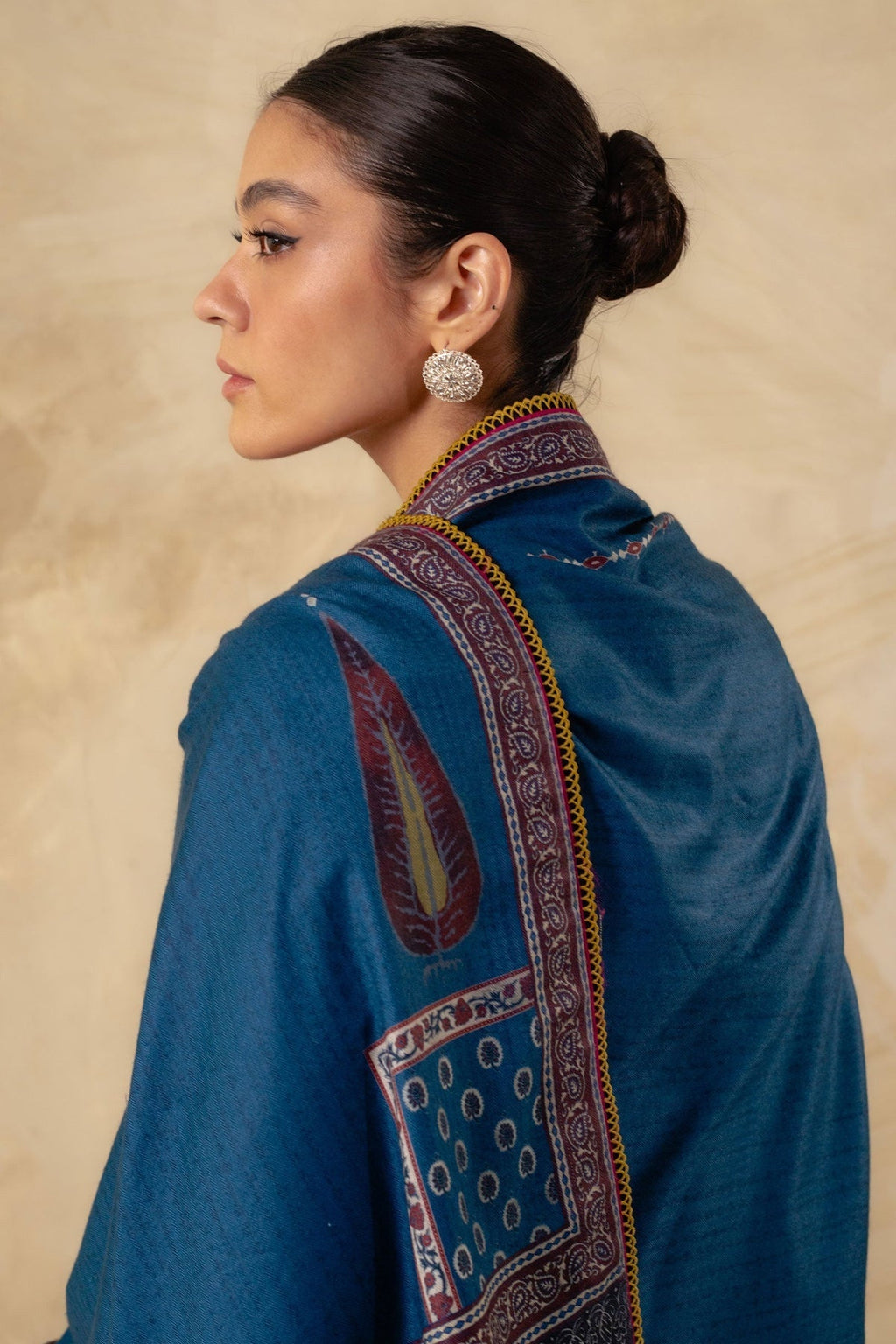 Dhanak Fabric - 3 Piece Unstitched Fully Embroidered Dress ZS-3150