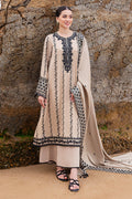 3 Piece - Unstitched Fully Embroidered Dhanak Fabric