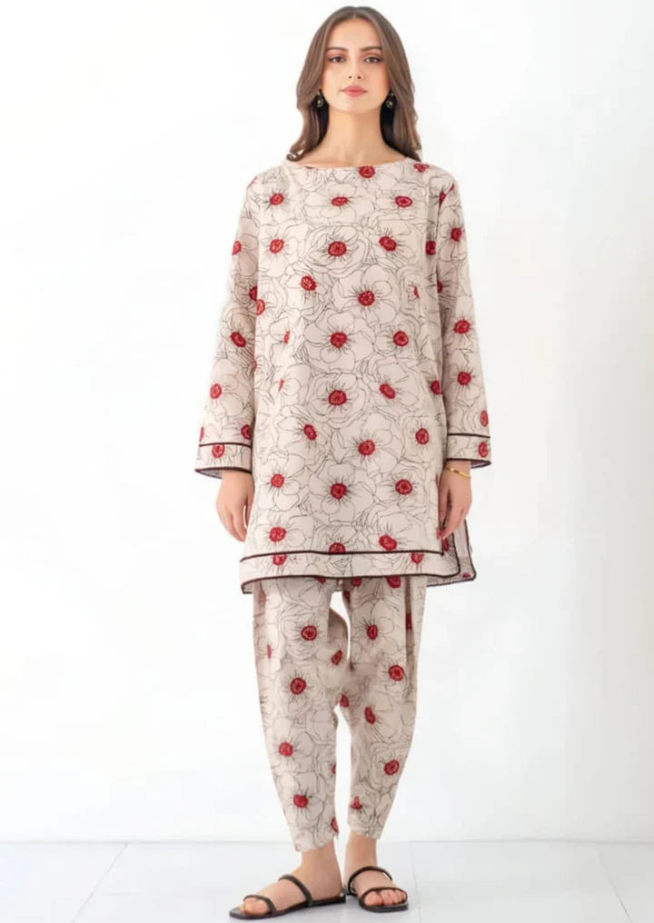 2 Pc Airjet Lawn Digital Printed Suit